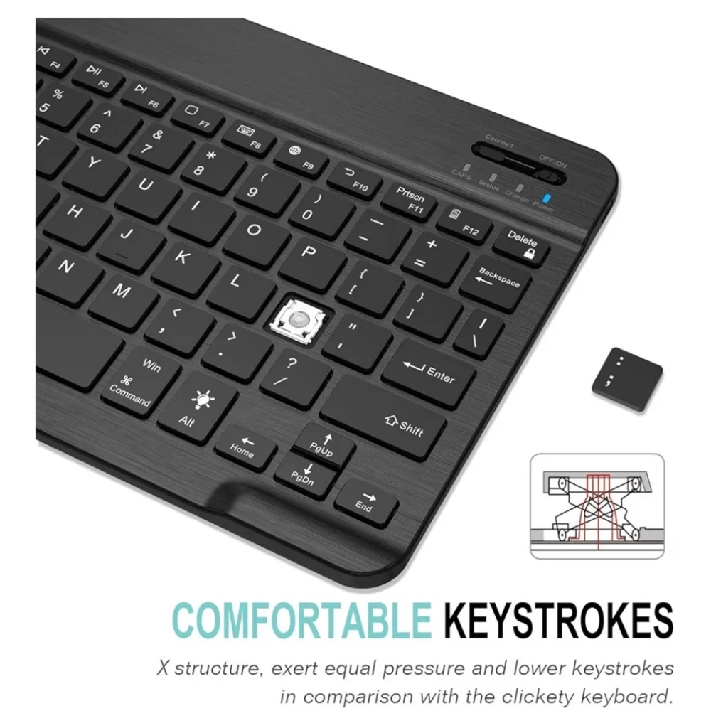Arteck Black Wireless Keyboard Bluetooth